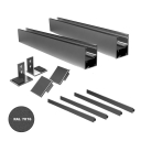 Fenstertür Aluminium Rahmen ohne Glass